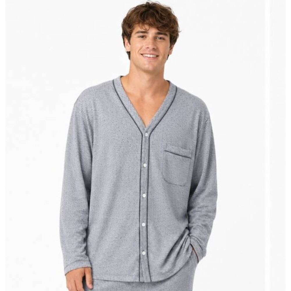 Hart Schaffner Marx LARGE Pajama Button Front Sleep Shirt